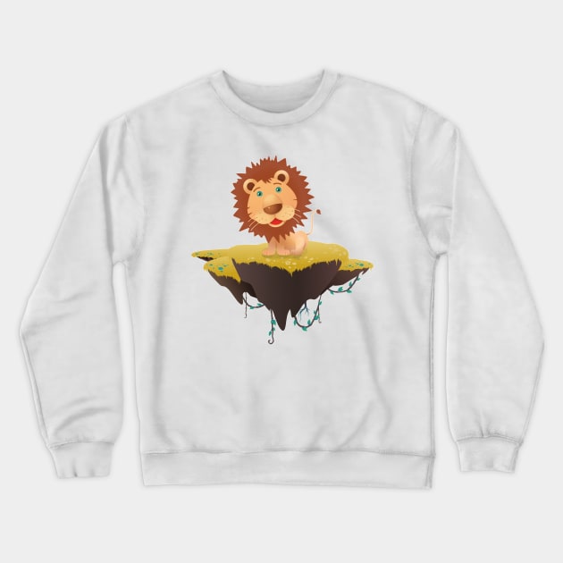 Lion Crewneck Sweatshirt by piksimp